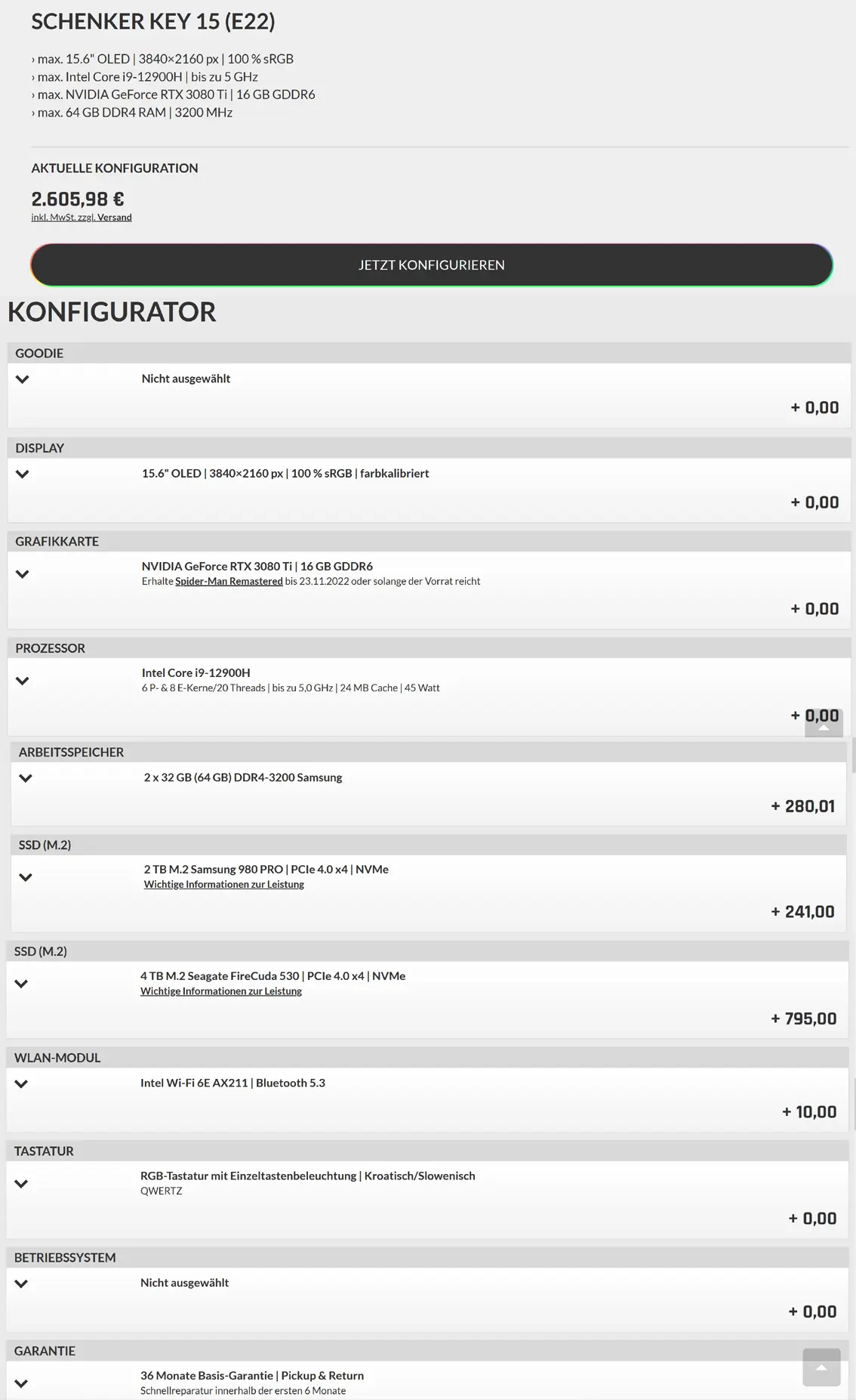 Schenkerkonfigurator